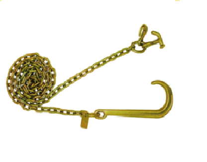 Chain with 15 Inch Classic Style J Hook; Grab & Hammerhead™ T-J Combo Hooks